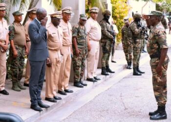 Visite du Ministre de la Défense au Grand Quartier Général des Forces Armées d’Haïti