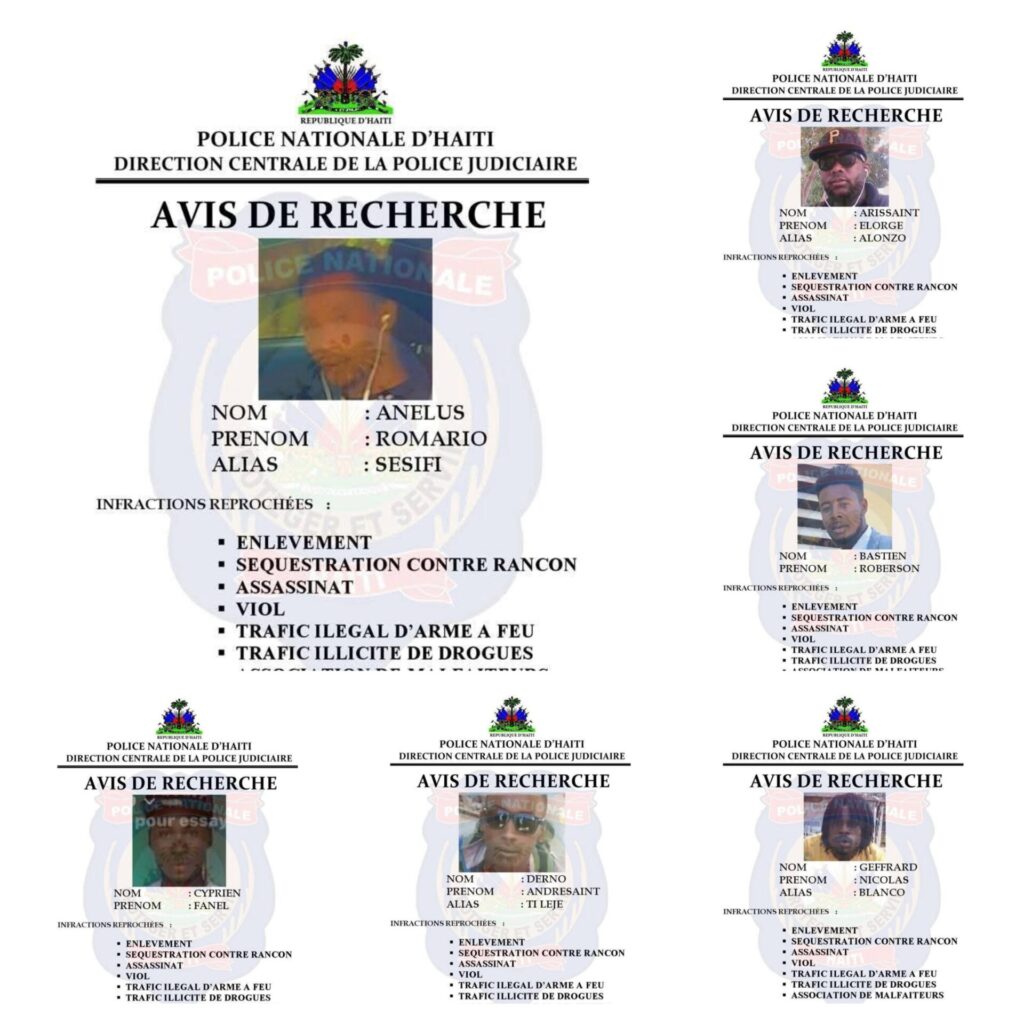 Alfredo Antoine, Nenel Cassy et plusieurs autres individus recherchés par la Police 2 20250219 020458 COLLAGE Alfredo Antoine, Nenel Cassy et plusieurs autres individus recherchés par la Police