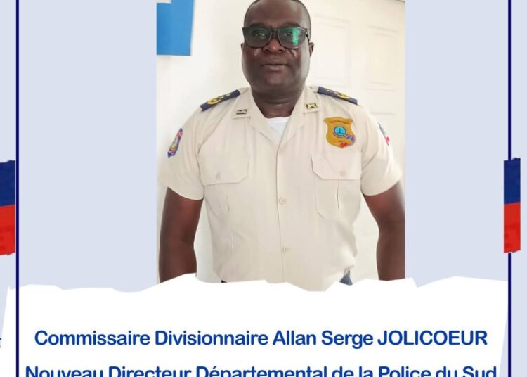 Le Commissaire Divisionnaire Allan Serge Jolicoeur installé à la tête de la Direction Départementale du Sud 1 FB IMG 17453381668712 Le Commissaire Divisionnaire Allan Serge Jolicoeur installé à la tête de la Direction Départementale du Sud