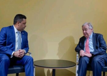 Laurent Saint-Cyr rencontre le Secrétaire général de l’ONU