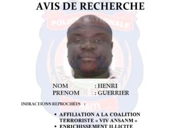 La DCPJ lance un avis de recherche contre Guerrier Henri