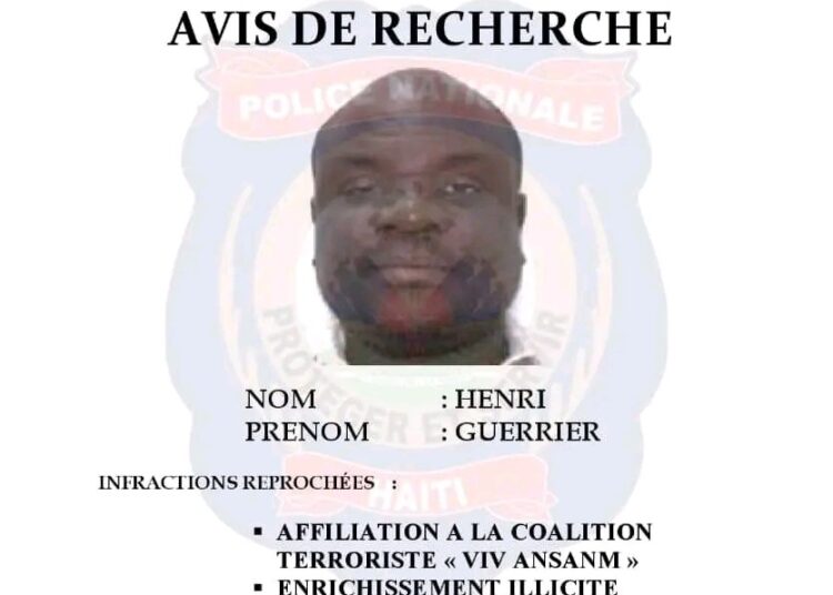 La DCPJ lance un avis de recherche contre Guerrier Henri 1 La DCPJ lance un avis de recherche contre Guerrier Henri