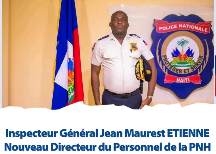 17552248793982 Jean Maurest Étienne prend la tête de la Direction du Personnel de la PNH