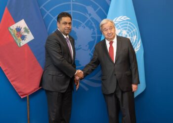 Laurent Saint-Cyr rencontre Antonio Guterres