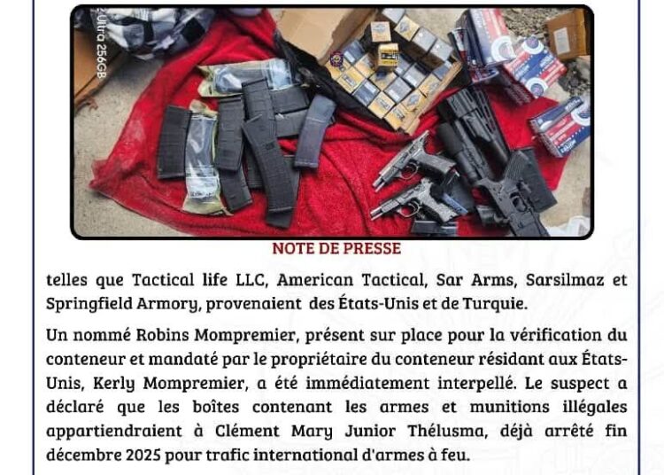 Nouvelle saisie d’armes et de munitions à Quartier Morin 1 Nouvelle saisie d’armes et de munitions à Quartier Morin