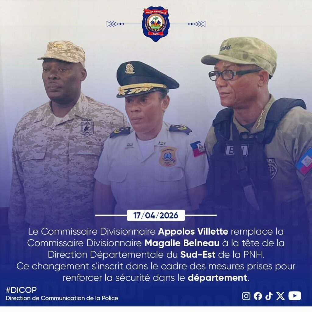 De nouveaux changements au sein de la Police nationale d'Haïti 2 FB IMG 1776470867591 De nouveaux changements au sein de la Police nationale d'Haïti