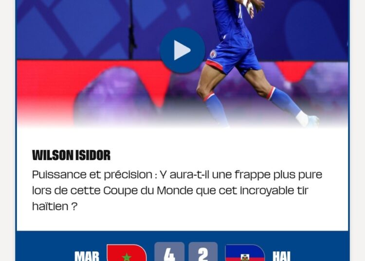 Screenshot 20260628 213005 Samsung Internet 1 Votez pour Isidor maintenant : le chef‑d’œuvre haïtien en lice pour le plus beau but de la phase de groupes
