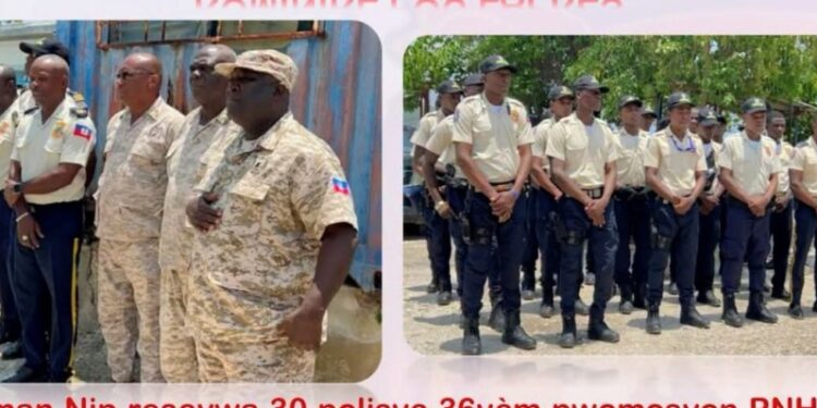 Le département des Nippes accueille 30 policiers de la 36e promotion de la PNH 2 Le département des Nippes accueille 30 policiers de la 36e promotion de la PNH