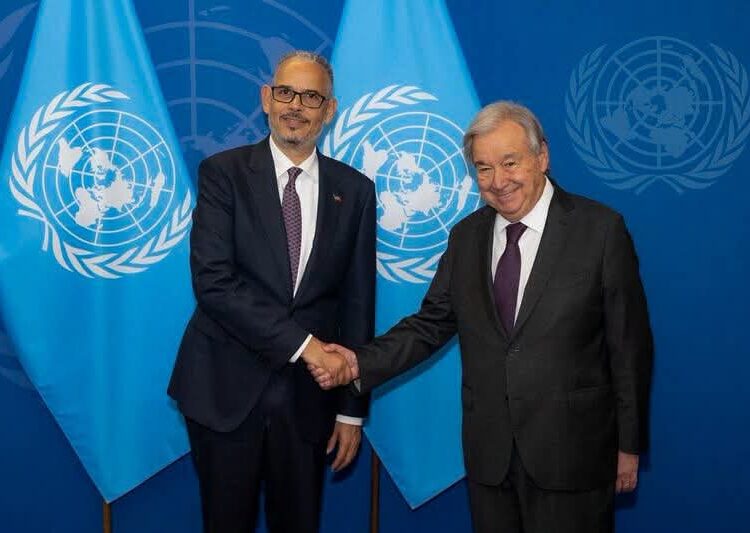 FB IMG 1790301373468 Alix Didier Fils-Aimé et António Guterres discutent de la sécurité et des élections en Haïti