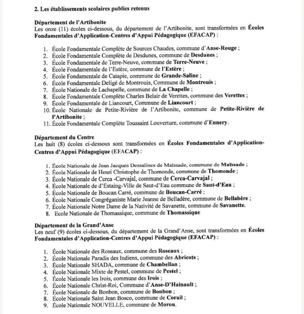 Le MENFP ordonne la transformation de 101 écoles publiques en EFACAP 2 FB IMG 1792780959412 edited Le MENFP ordonne la transformation de 101 écoles publiques en EFACAP