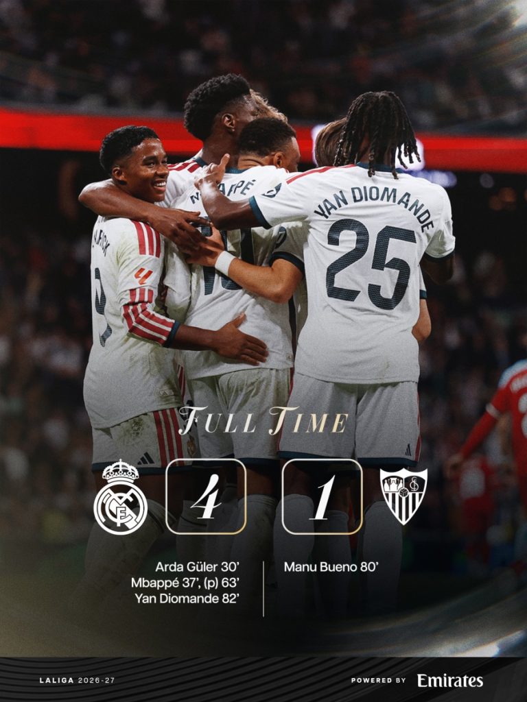 HU8RwWRWQAAqjaX 1 Le Real Madrid s’impose largement face à Séville