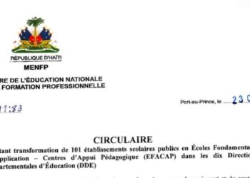 Le MENFP ordonne la transformation de 101 écoles publiques en EFACAP